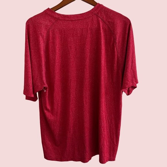 Adidas NBA Shirt Mens Large Red Toronto Basketball Climacool Short Sleeve Tshirt - Picture 4 of 8